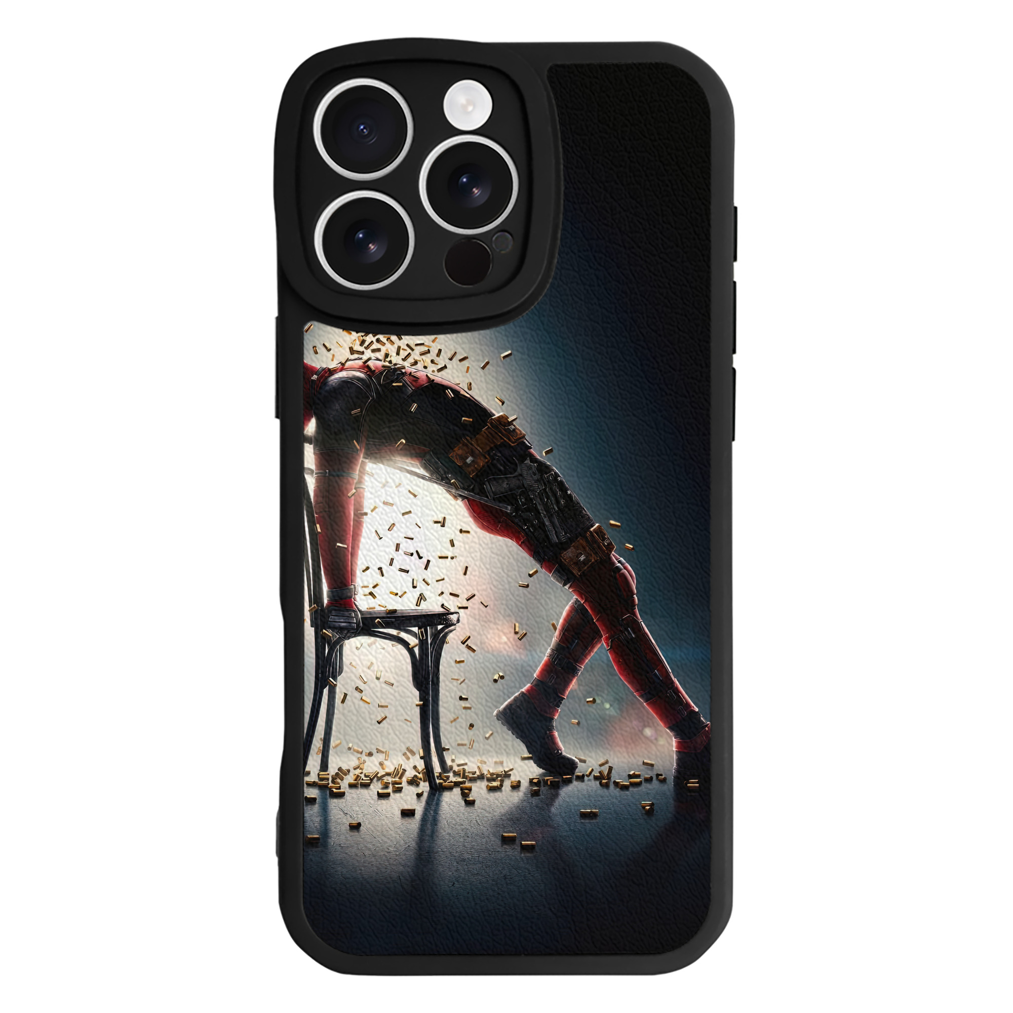 （画像用） Deadpool デッドプール 【iPhone 16シリーズ対応】シリコンスマホケース（レザー調） 材質：シリコン